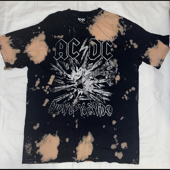 Other - Oversized Bleached CottonOn ACDC T-shirt